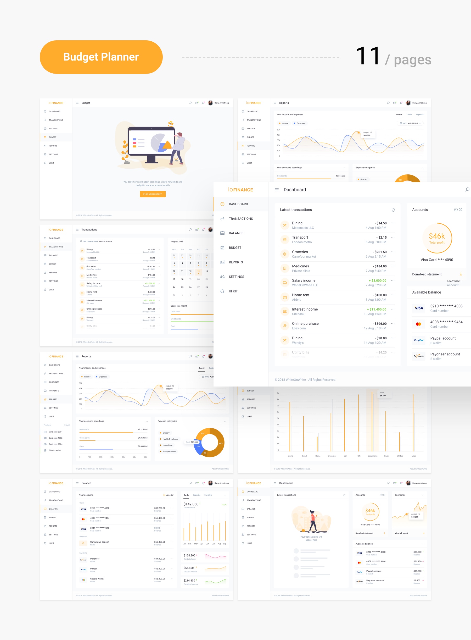 IOFinance - UI Kit for Finance, Banking and Wallet Websites - 8